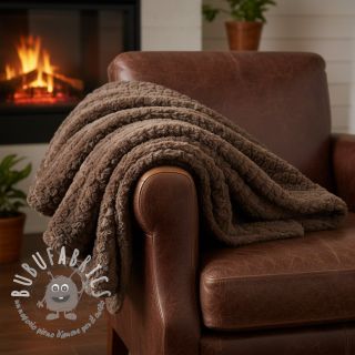 Pelliccia sintetica Curly mocha