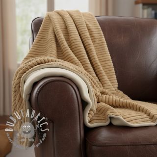 Pelliccia sintetica Shadow stripes bronze