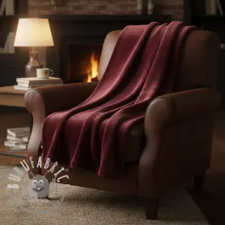 Pelliccia sintetica SMOOTH bordeaux