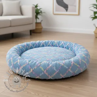 Pelliccia sintetica Tulle MULTI blue shadow