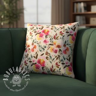 Pelliccia sintetica Flower multicolour