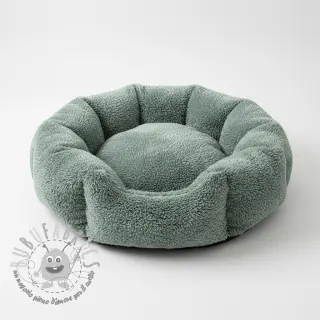 Pelliccia sintetica LUREX SILVER old green