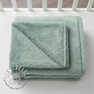 Pelliccia sintetica LUREX SILVER old green