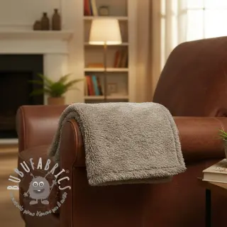 Pelliccia sintetica LUREX SILVER taupe