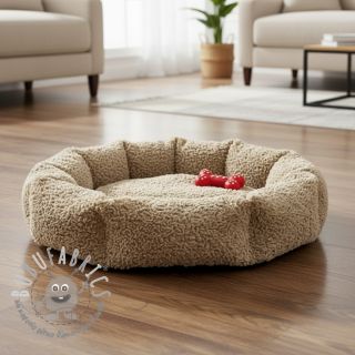 Pelliccia sintetica Curly beige