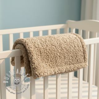 Pelliccia sintetica Curly beige