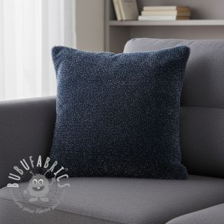 Pelliccia sintetica LUREX SILVER navy