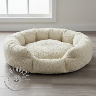 Pelliccia sintetica Curly ecru