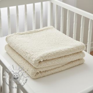 Pelliccia sintetica Curly ecru