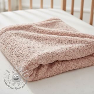 Pelliccia sintetica Curly rose