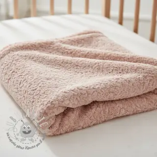 Pelliccia sintetica Curly rose