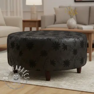 Ecopelle per abbigliamento Flowers design C