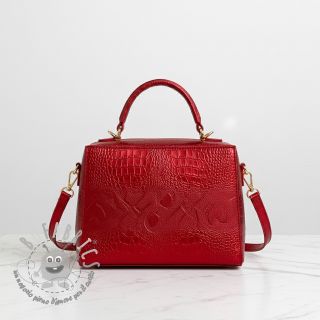 Ecopelle SNAKE rouge metal