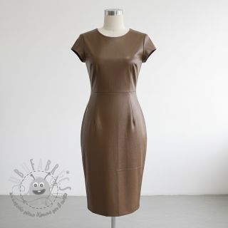 Ecopelle per abbigliamento taupe