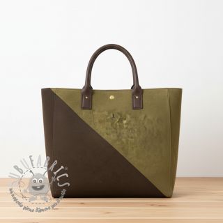 Ecopelle scamosciata ALASKA mousse/brun