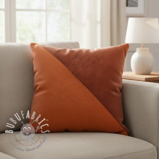 Ecopelle scamosciata ALASKA orange/brique