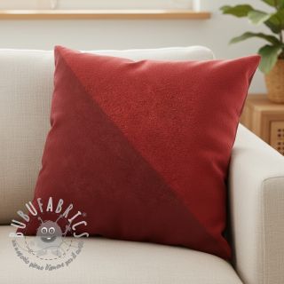 Ecopelle scamosciata ALASKA griotte/bordeaux