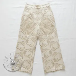 Viscosa con lino Desert flowers design A