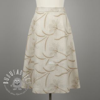 Viscosa con lino Desert flowers design C