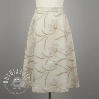 Viscosa con lino Desert flowers design C