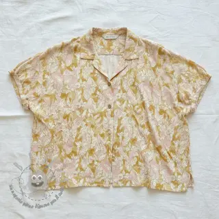 Viscosa con lino CREPE Flowers Tomi digital print