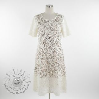 Viscosa con lino FOIL Leaves bronze