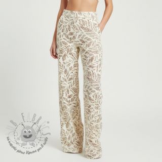 Viscosa con lino FOIL Leaves bronze