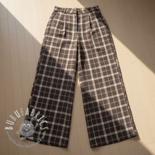 Viscosa con lino YARN DYED Block brown