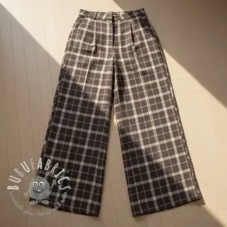 Viscosa con lino YARN DYED Block brown