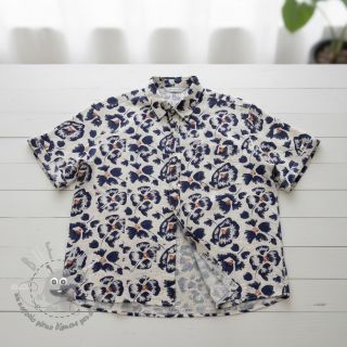 Viscosa con lino Cayena design B digital print