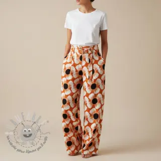 Viscosa con lino Waxflower design A digital print