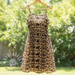 Viscosa con lino Daisy design B digital print