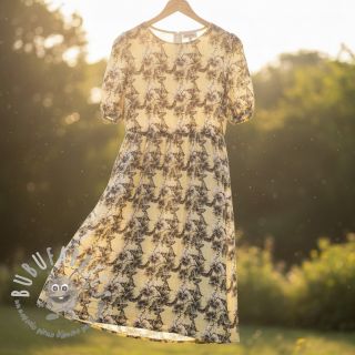 Viscosa con lino Hibiscus digital print