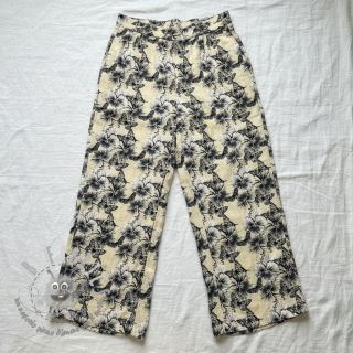 Viscosa con lino Hibiscus digital print