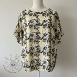 Viscosa con lino Hibiscus digital print