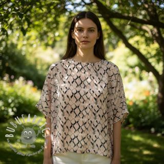 Viscosa con lino Ivy Diamonds design B digital print