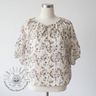 Viscosa con lino Agapanthus design D digital print