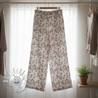 Viscosa con lino Agapanthus design D digital print