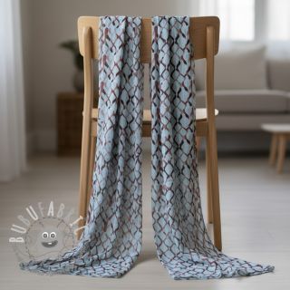 Viscosa con lino Ivy Diamonds design A digital print