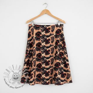 Viscosa con lino Sunlower design B digital print