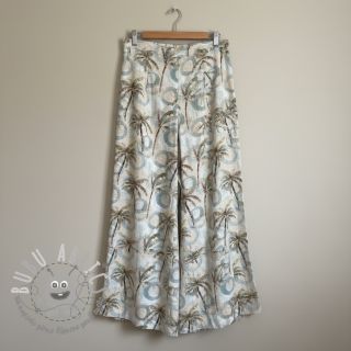 Viscosa con lino Palm tree digital print