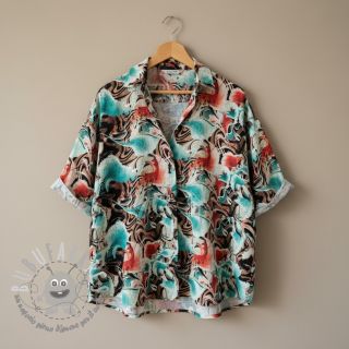 Viscosa con lino Paint chaos design B digital print