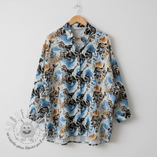 Viscosa con lino Paint chaos design A digital print