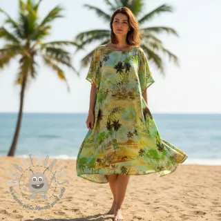 Viscosa con lino Egypt design A digital print