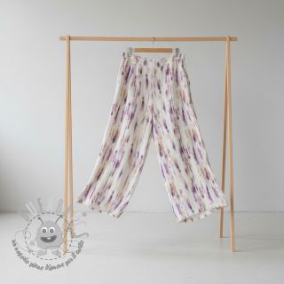 Viscosa con lino Natural Lin Lina purple digital print