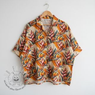 Viscosa con lino Marigold design A digital print