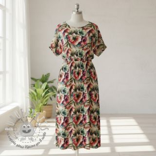 Viscosa con lino Azalea design A digital print