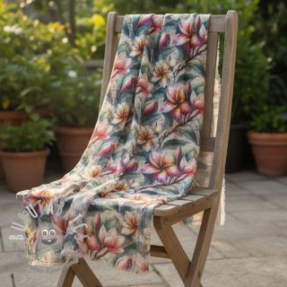 Viscosa con lino Jasmine design C digital print