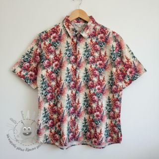 Viscosa con lino Viola design C digital print