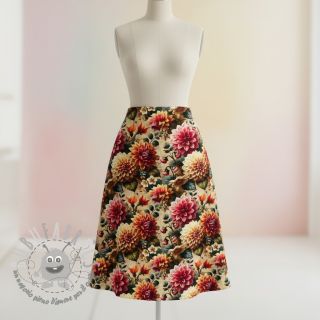 Viscosa con lino Rosalie design A digital print